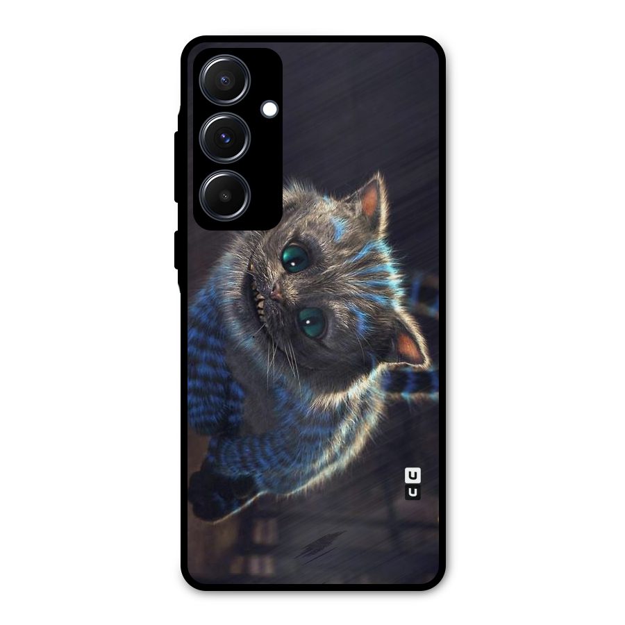 Cat Smile Metal Back Case for Galaxy A55