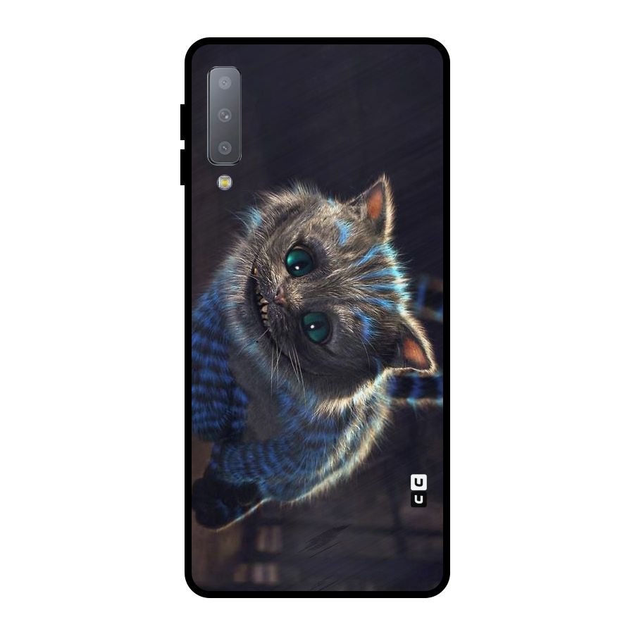 Cat Smile Metal Back Case for Galaxy A7 (2018)