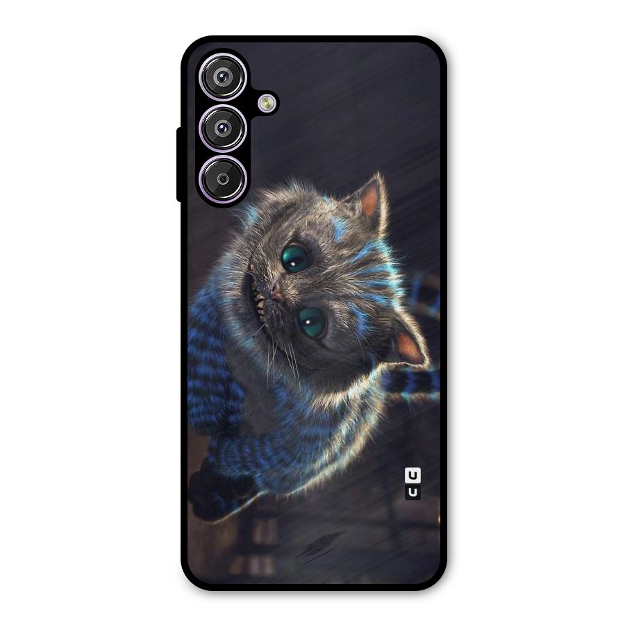 Cat Smile Metal Back Case for Galaxy F15