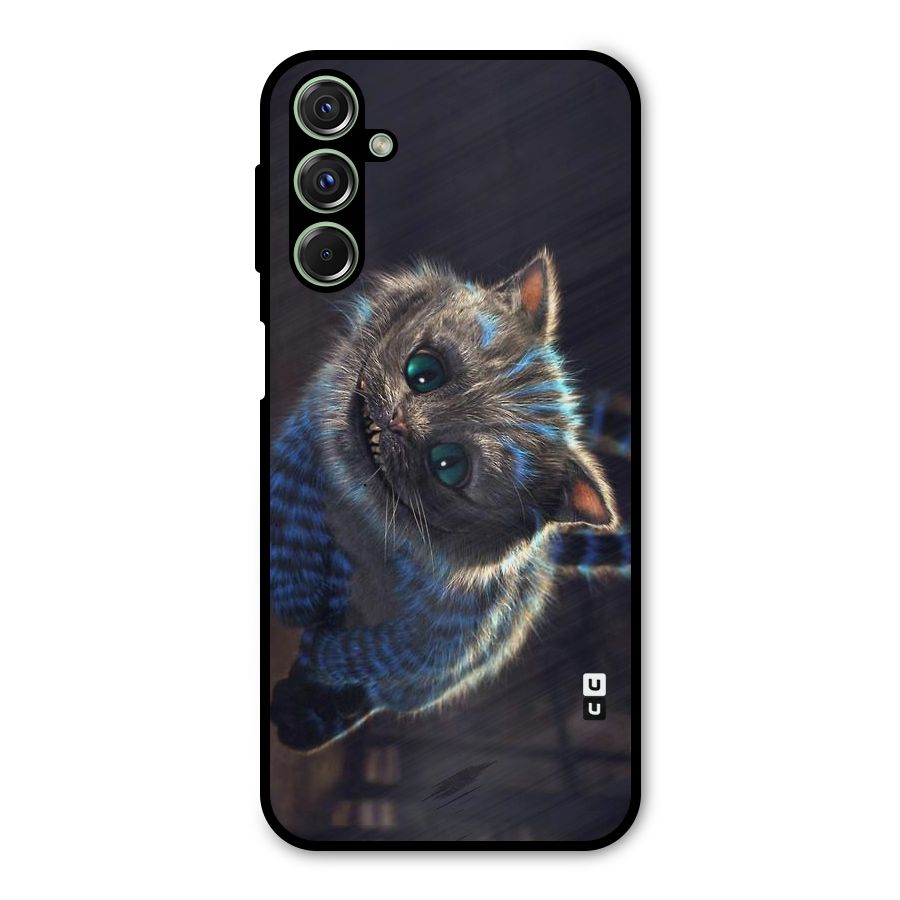 Cat Smile Metal Back Case for Galaxy F34