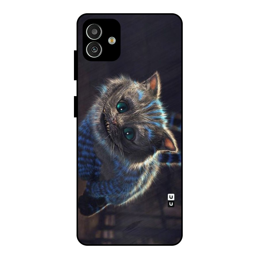 Cat Smile Metal Back Case for Galaxy M13 5G
