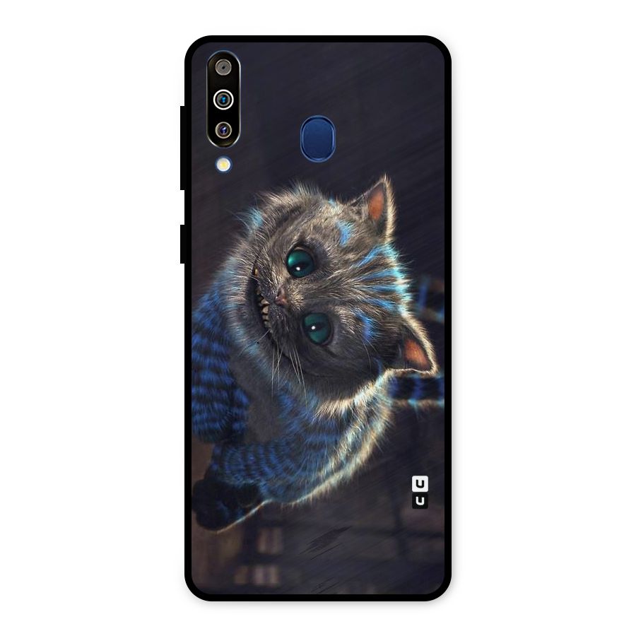 Cat Smile Metal Back Case for Galaxy M30