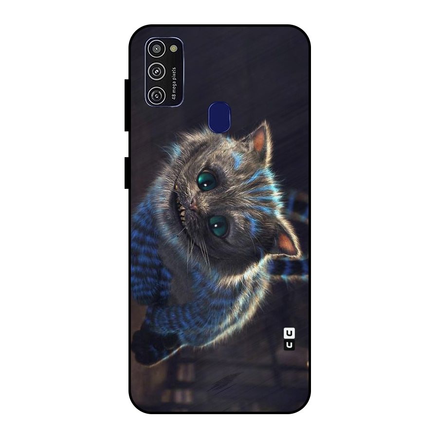 Cat Smile Metal Back Case for Galaxy M30s