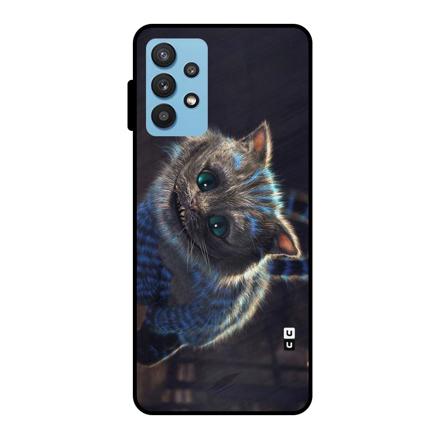 Cat Smile Metal Back Case for Galaxy M32 5G