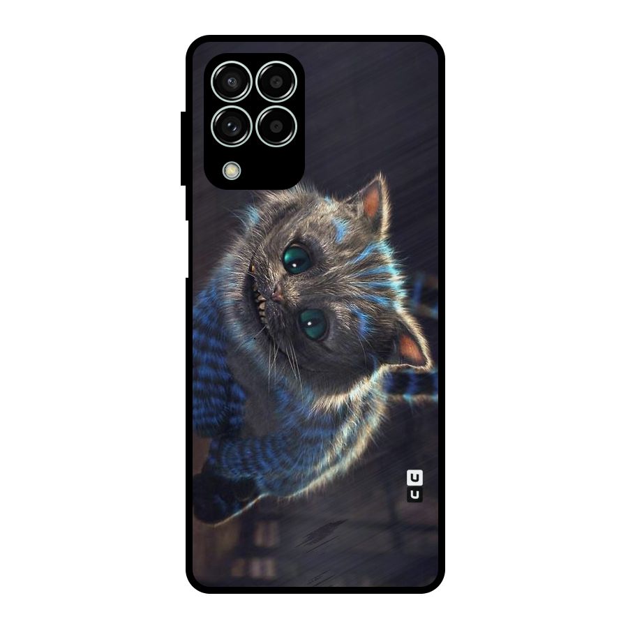 Cat Smile Metal Back Case for Galaxy M33