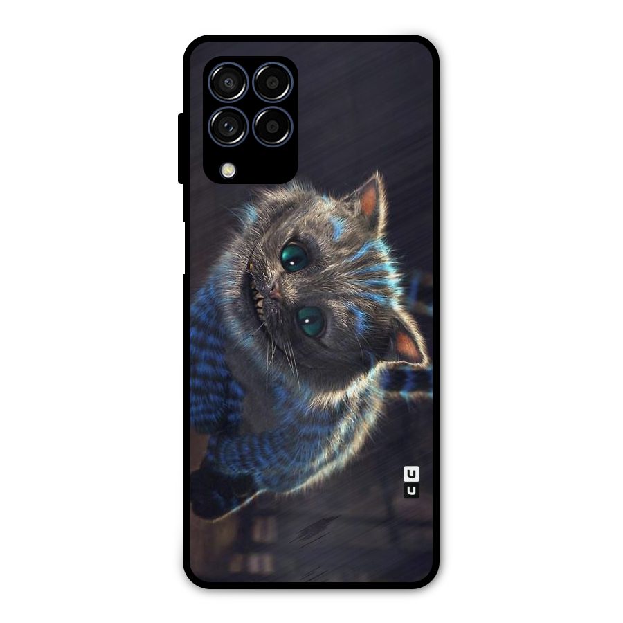 Cat Smile Metal Back Case for Galaxy M53 5G