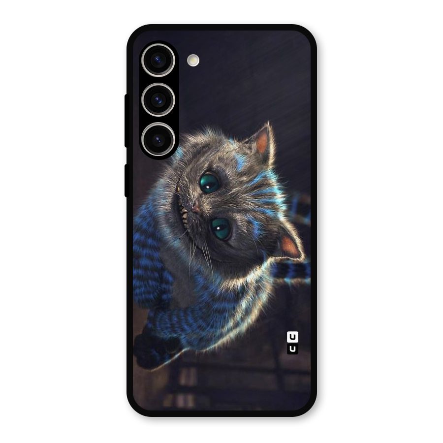 Cat Smile Metal Back Case for Galaxy S23 Plus