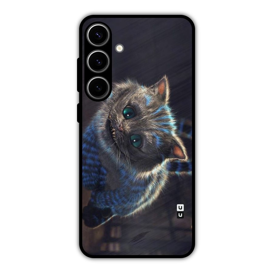 Cat Smile Metal Back Case for Galaxy S24 Plus