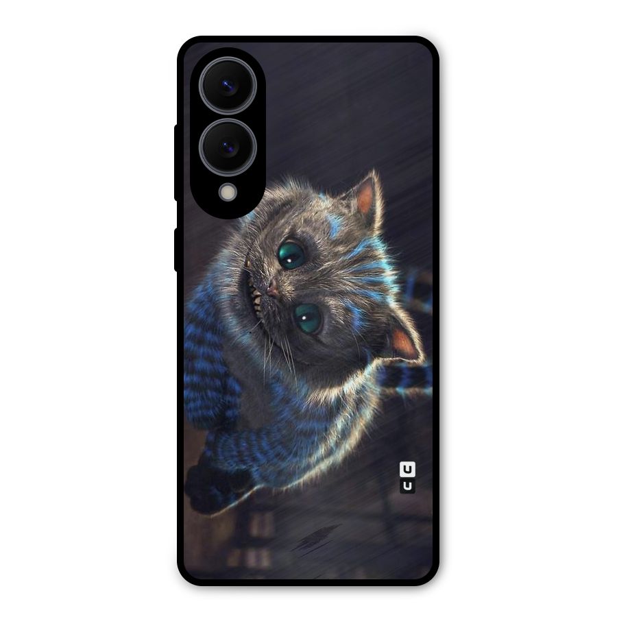 Cat Smile Metal Back Case for Galaxy S25 Edge