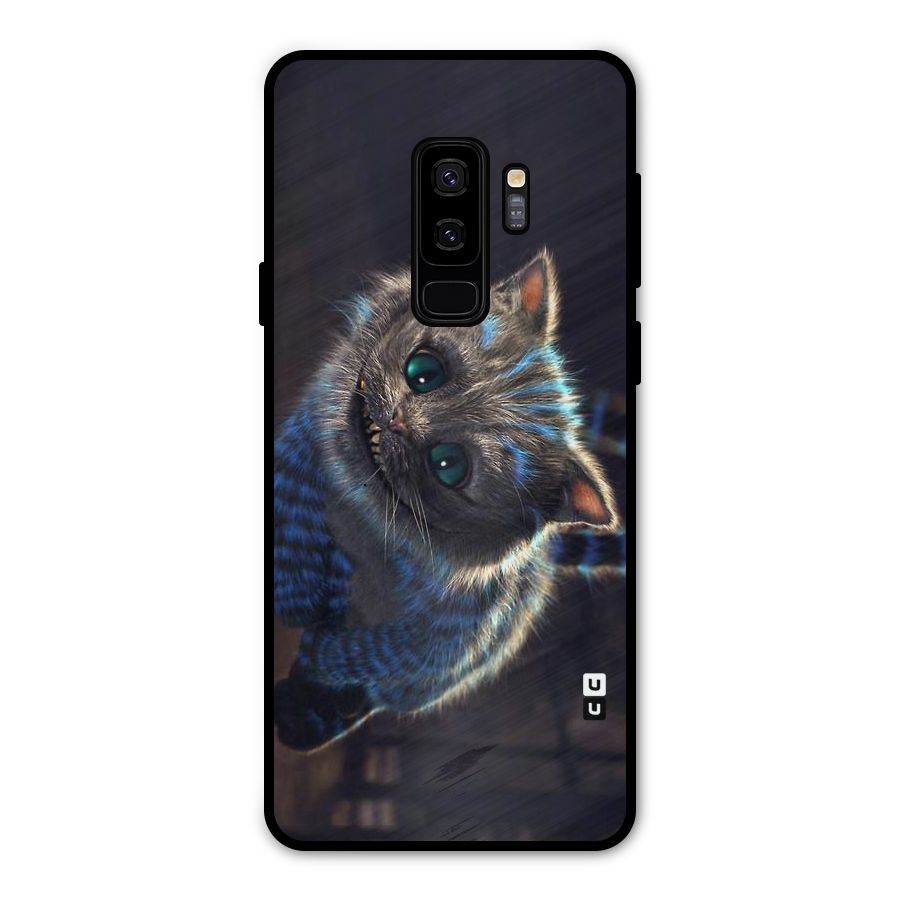 Cat Smile Metal Back Case for Galaxy S9 Plus