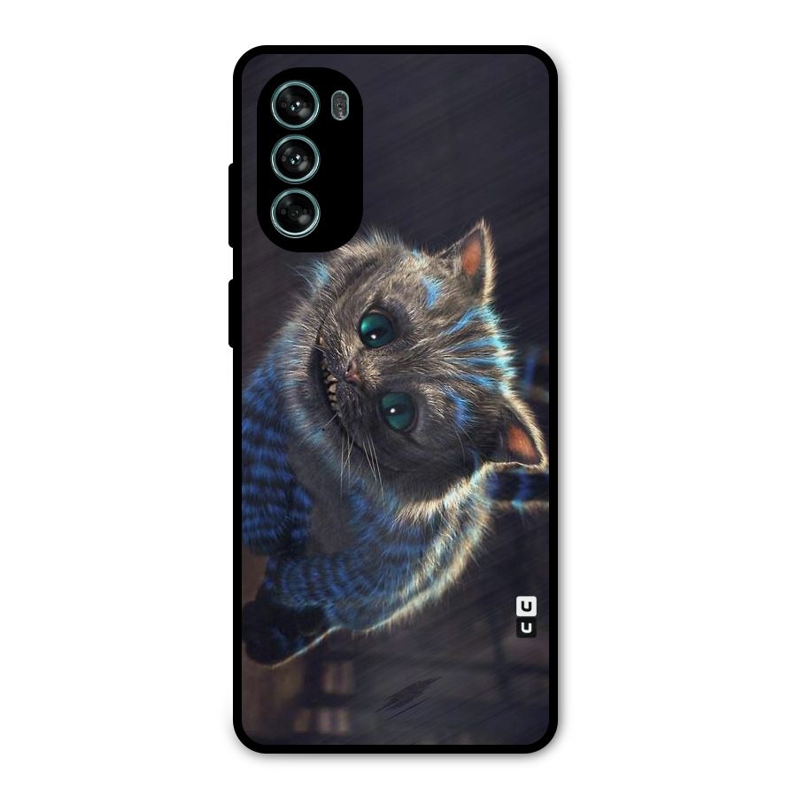 Cat Smile Metal Back Case for Moto G62