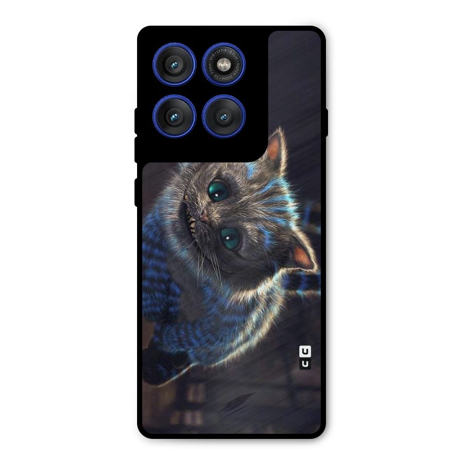 Cat Smile Metal Back Case for Motorola Edge 60 Pro