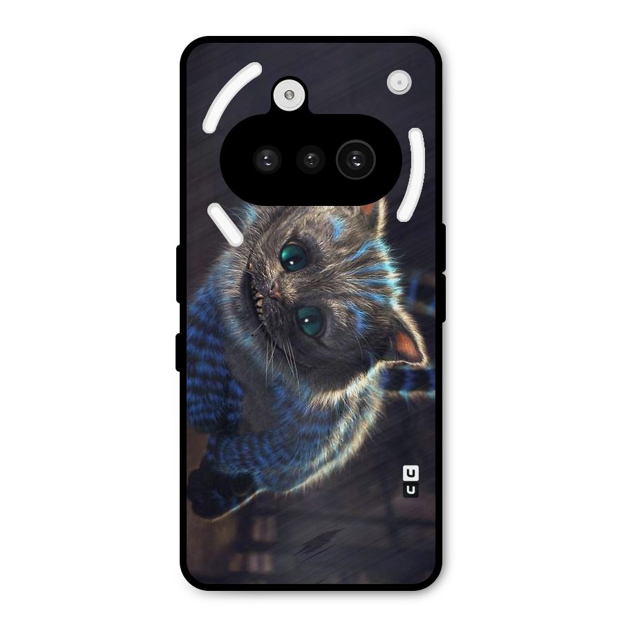 Cat Smile Metal Back Case for Nothing Phone 3a