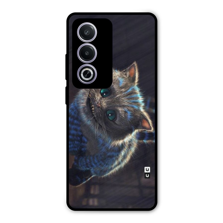 Cat Smile Metal Back Case for Oppo A3 Pro
