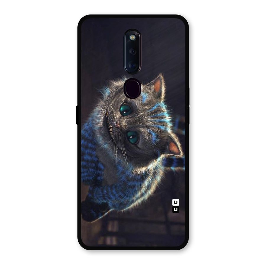 Cat Smile Metal Back Case for Oppo F11 Pro