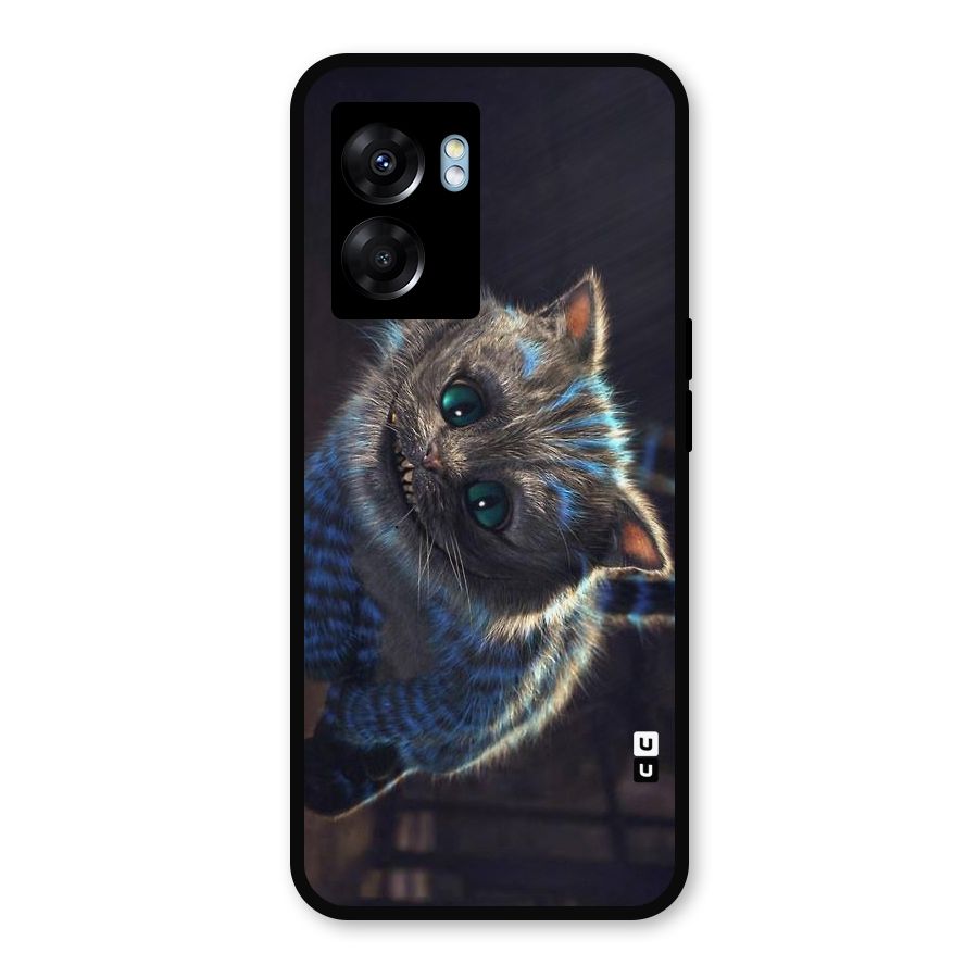Cat Smile Metal Back Case for Oppo K10 (5G)