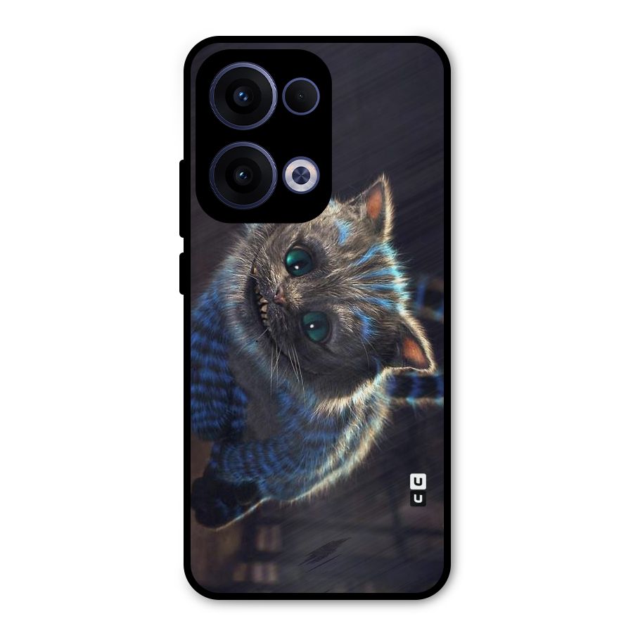 Cat Smile Metal Back Case for Oppo Reno13