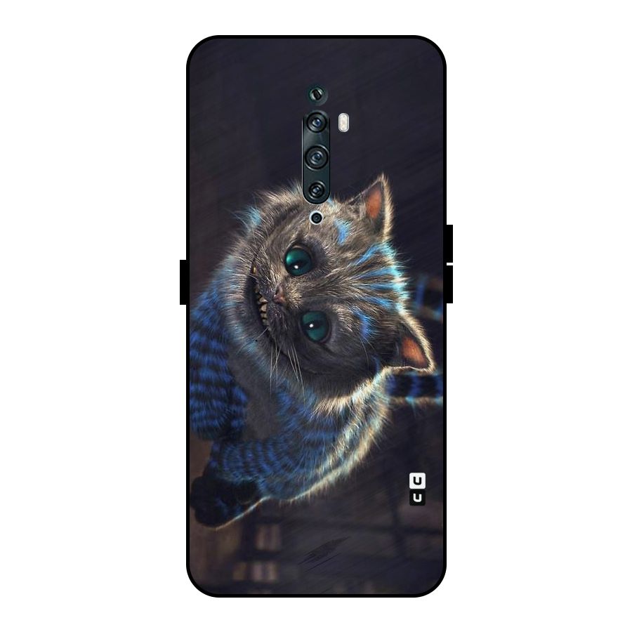 Cat Smile Metal Back Case for Oppo Reno2 F