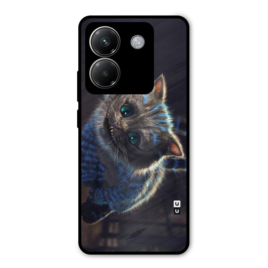 Cat Smile Metal Back Case for Poco M7 Pro 5G