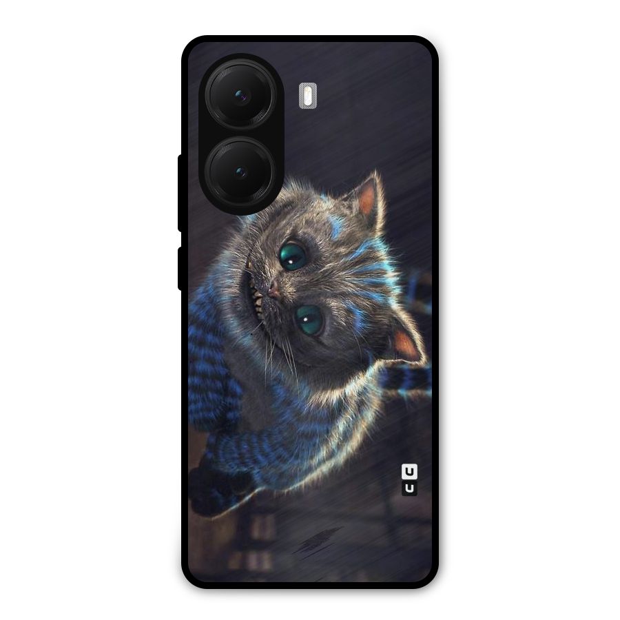Cat Smile Metal Back Case for Poco X7 Pro