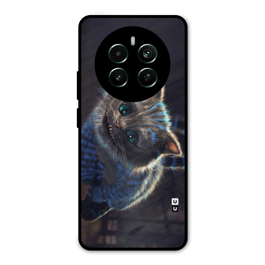 Cat Smile Metal Back Case for Realme 12 Pro Plus