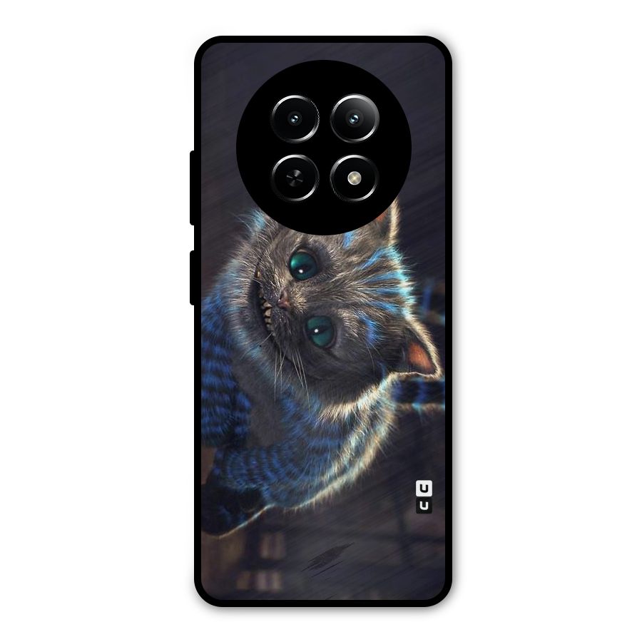 Cat Smile Metal Back Case for Realme 13