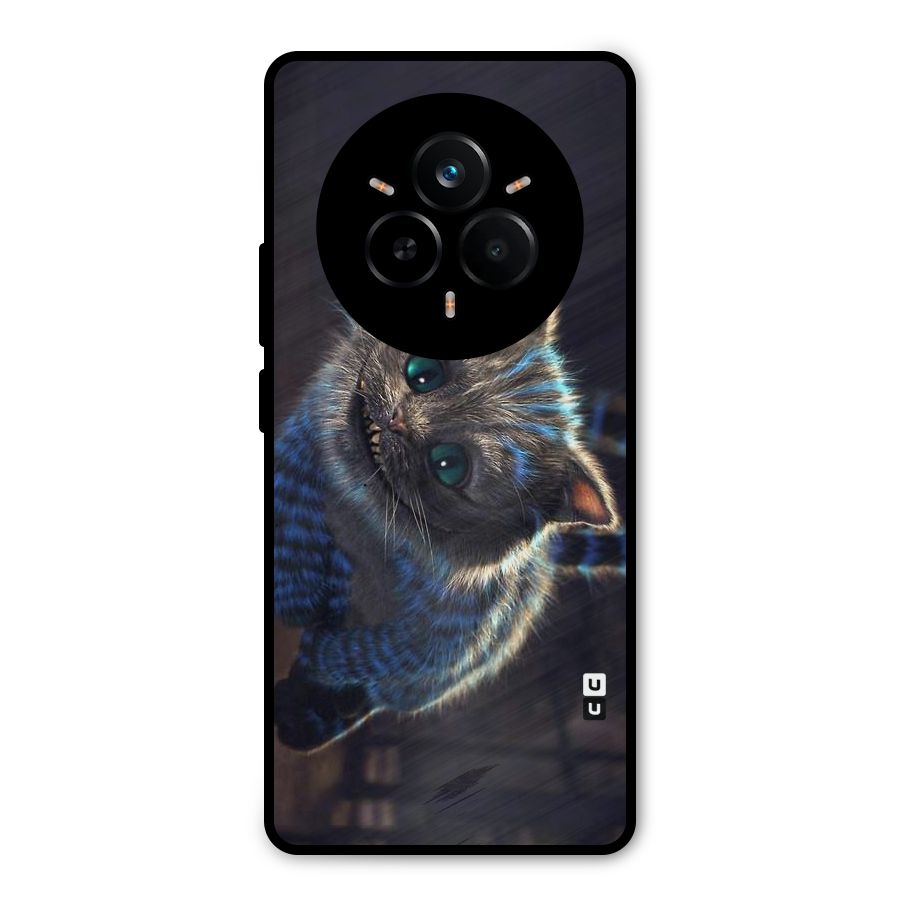 Cat Smile Metal Back Case for Realme 14 Pro
