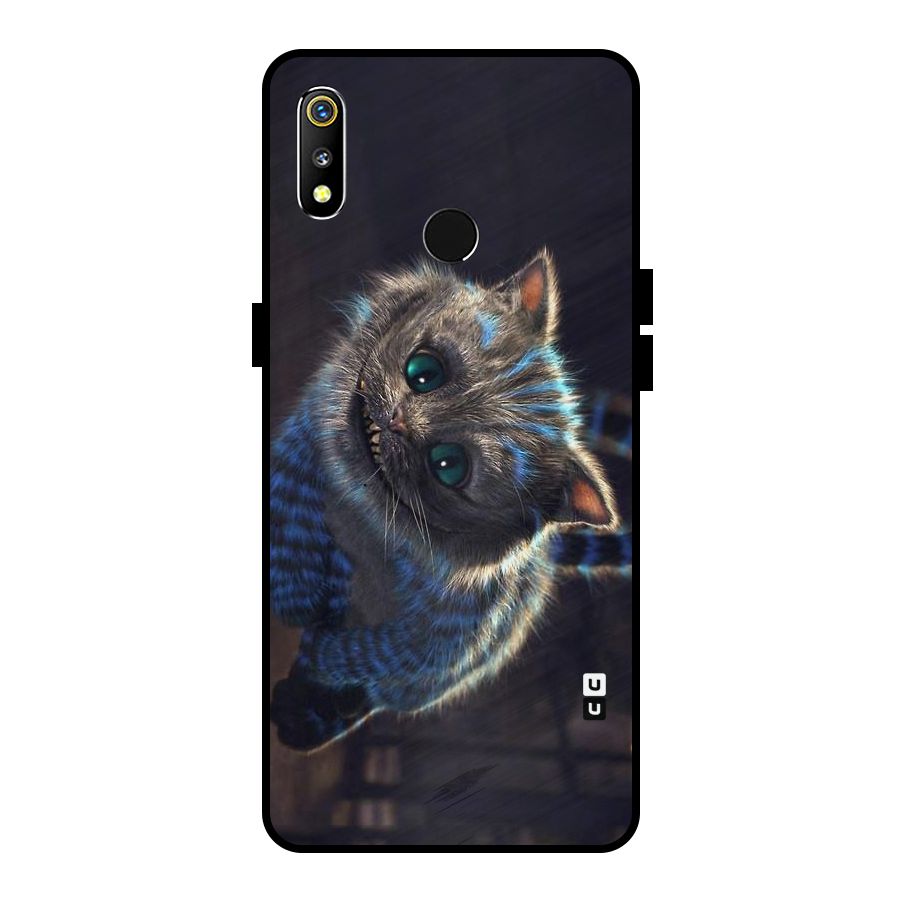 Cat Smile Metal Back Case for Realme 3