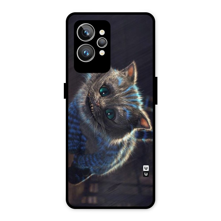 Cat Smile Metal Back Case for Realme GT2 Pro