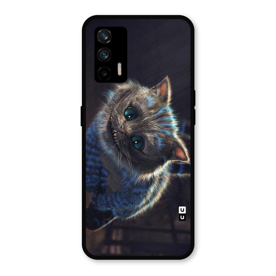 Cat Smile Metal Back Case for Realme GT 5G