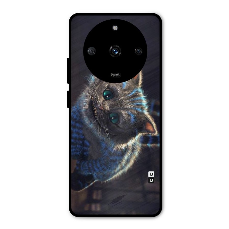 Cat Smile Metal Back Case for Realme Narzo 60 5G