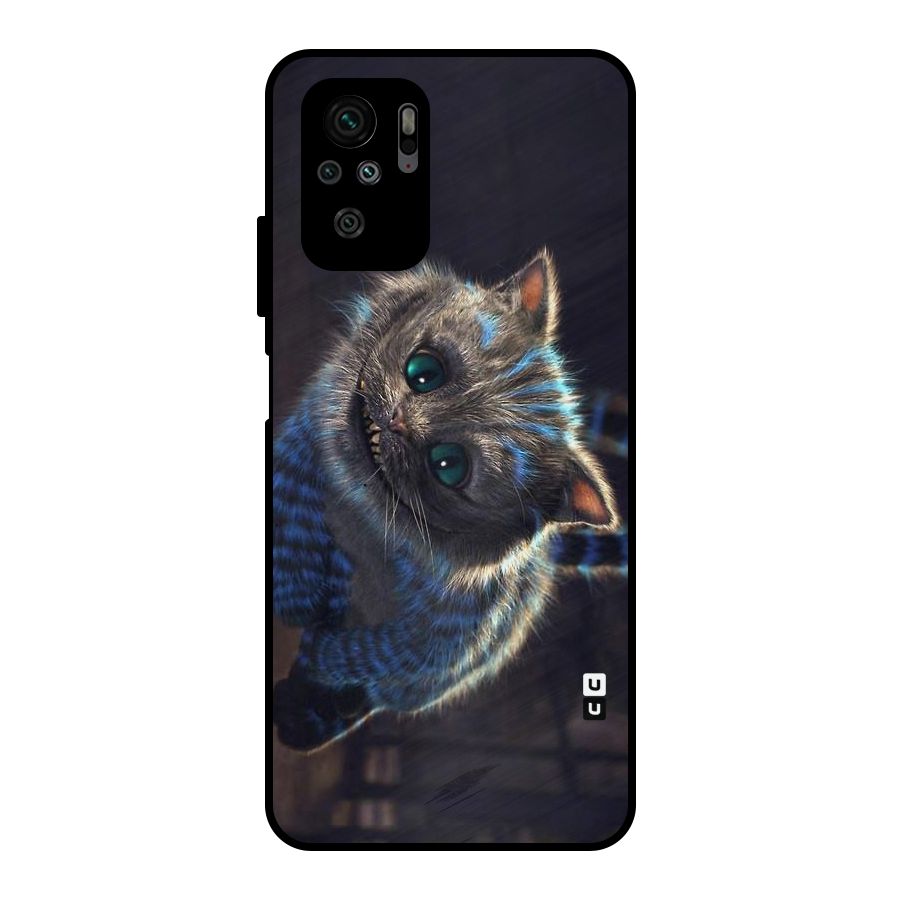 Cat Smile Metal Back Case for Redmi Note 10S
