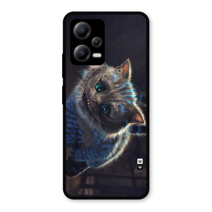 Cat Smile Metal Back Case for Redmi Note 12 5G