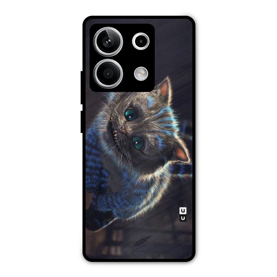Cat Smile Metal Back Case for Redmi Note 13 5G