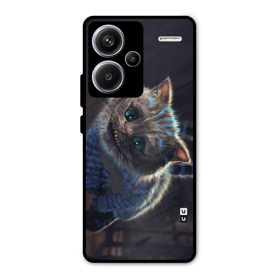 Cat Smile Metal Back Case for Redmi Note 13 Pro Plus