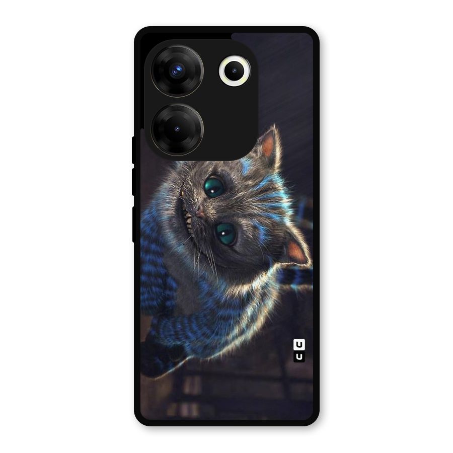 Cat Smile Metal Back Case for Tecno Camon 20 Pro