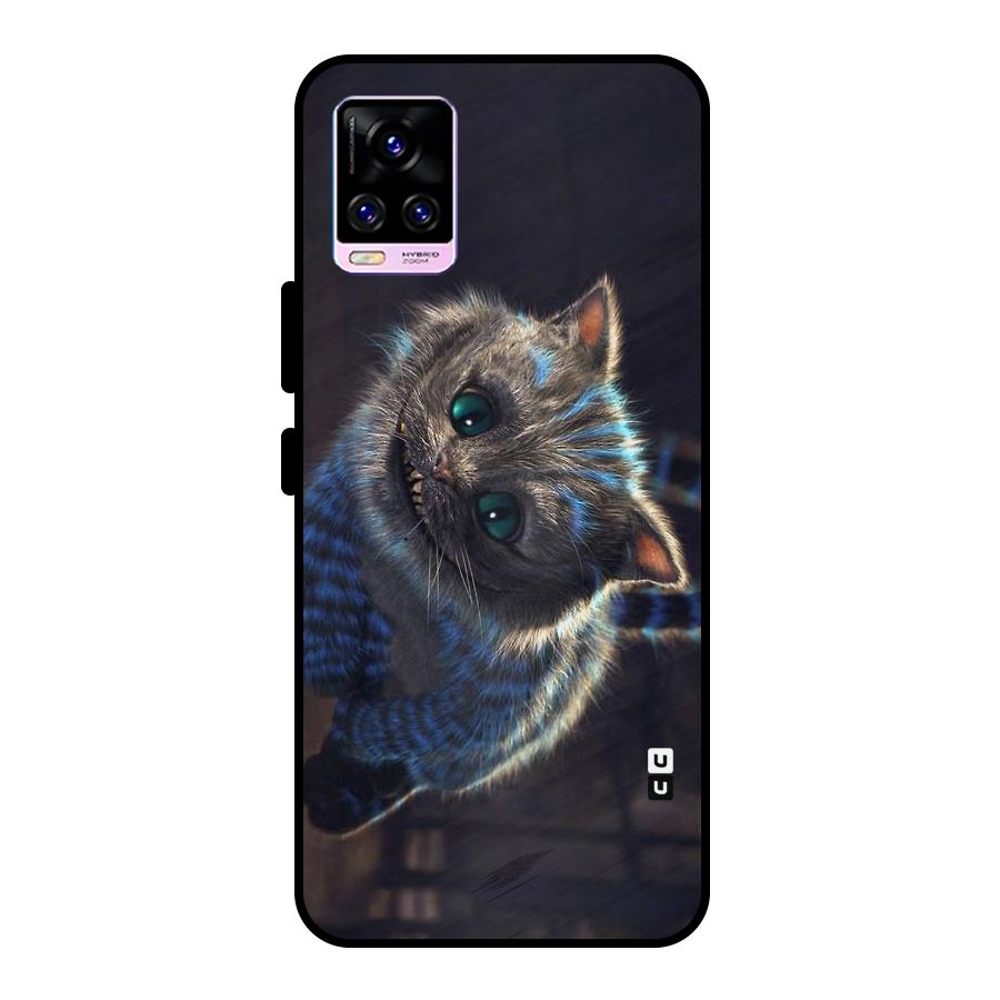 Cat Smile Metal Back Case for Vivo V20 Pro