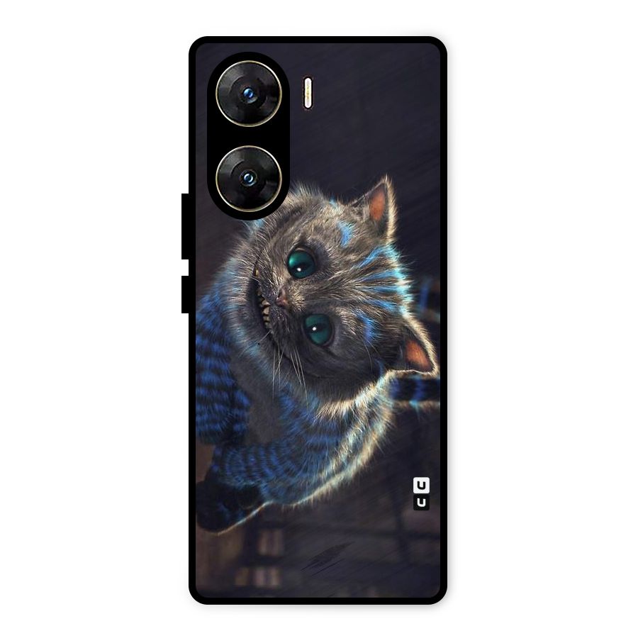Cat Smile Metal Back Case for Vivo V29e