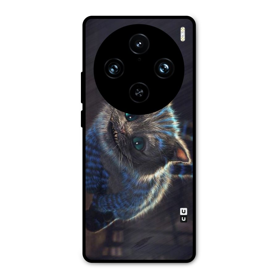 Cat Smile Metal Back Case for Vivo X100 Pro