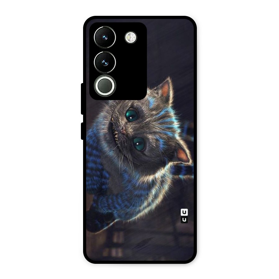 Cat Smile Metal Back Case for Vivo Y200