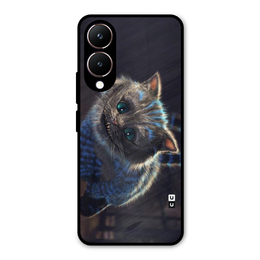 Cat Smile Metal Back Case for Vivo Y28