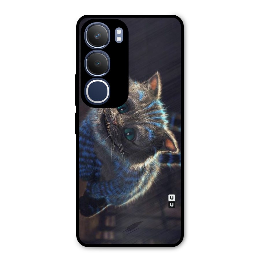 Cat Smile Metal Back Case for Vivo Y29