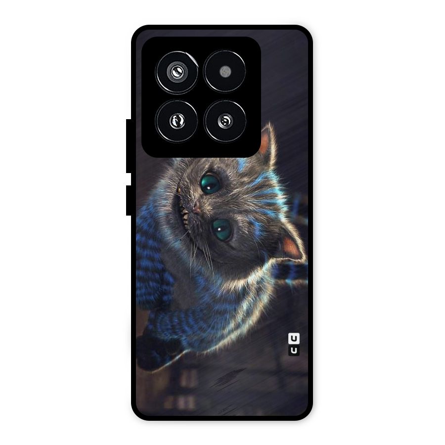 Cat Smile Metal Back Case for Xiaomi 14 Pro
