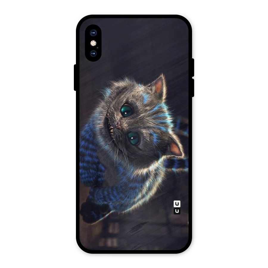 Cat Smile Metal Back Case for iPhone XS Max