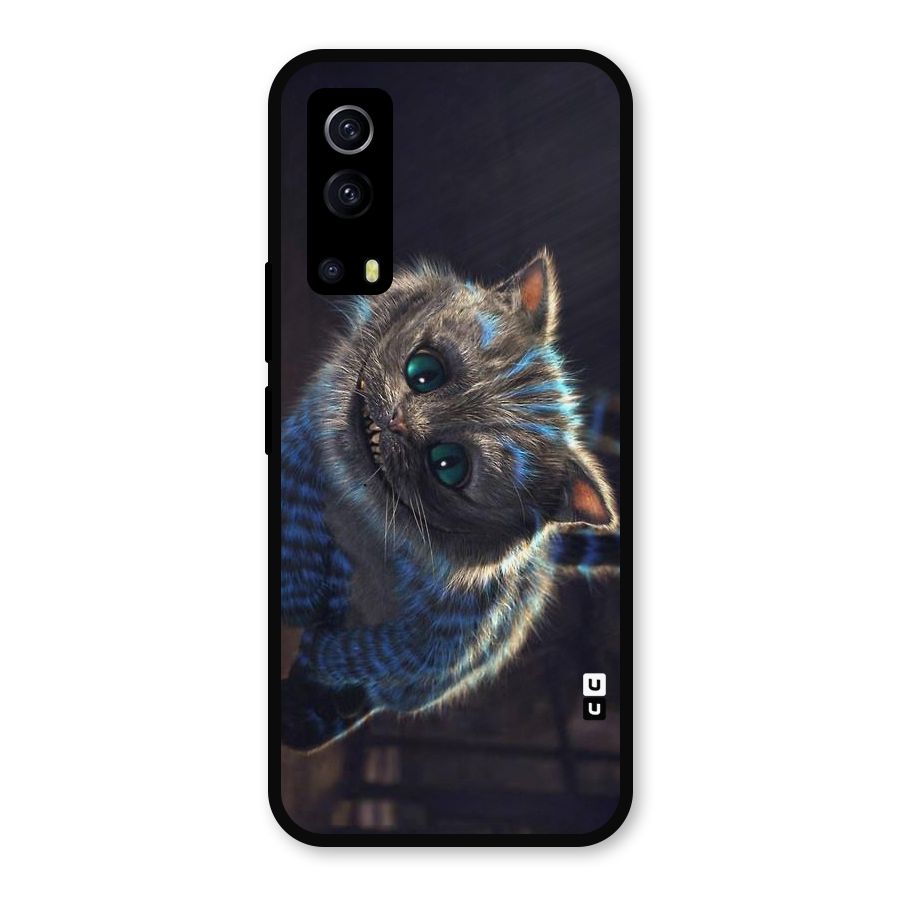 Cat Smile Metal Back Case for iQOO Z3