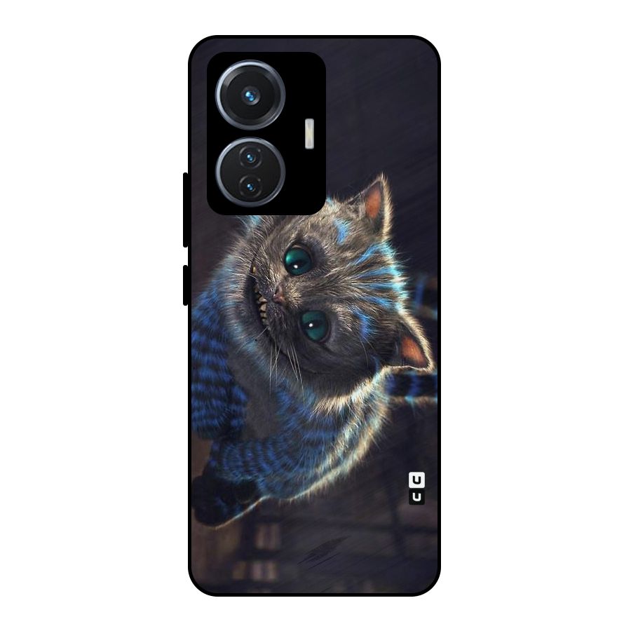 Cat Smile Metal Back Case for iQOO Z6 44W