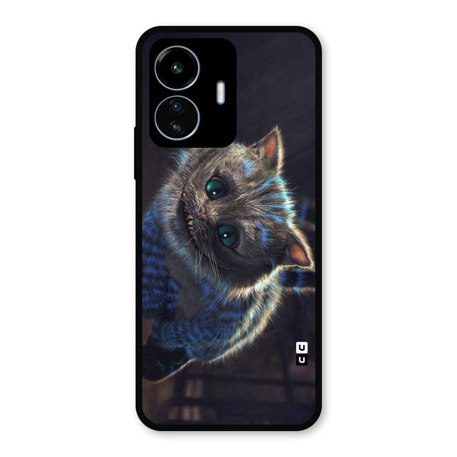 Cat Smile Metal Back Case for vivo iQOO Z6 Lite 5G