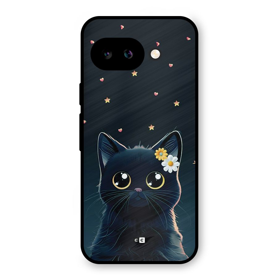 Cat With Flowers Metal Back Case for Google Pixel 9a