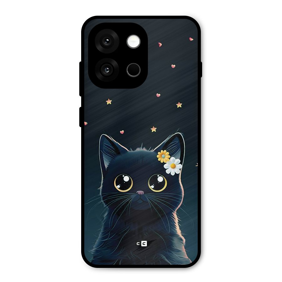 Cat With Flowers Metal Back Case for OnePlus 13s