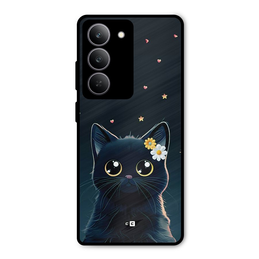 Cat With Flowers Metal Back Case for Realme 14x